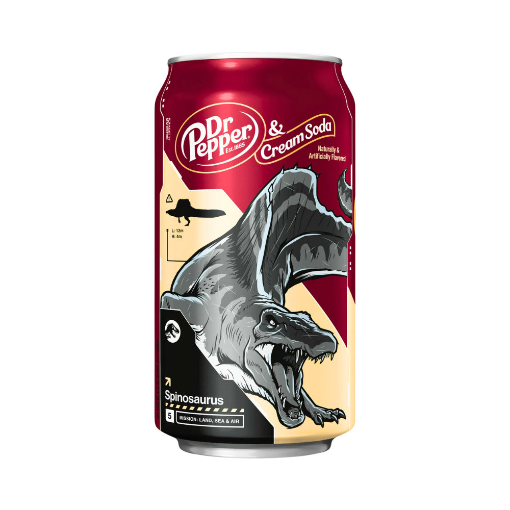 SODA CREAM SODA SPINOSAURUS 12 OZ DR. PEPPER