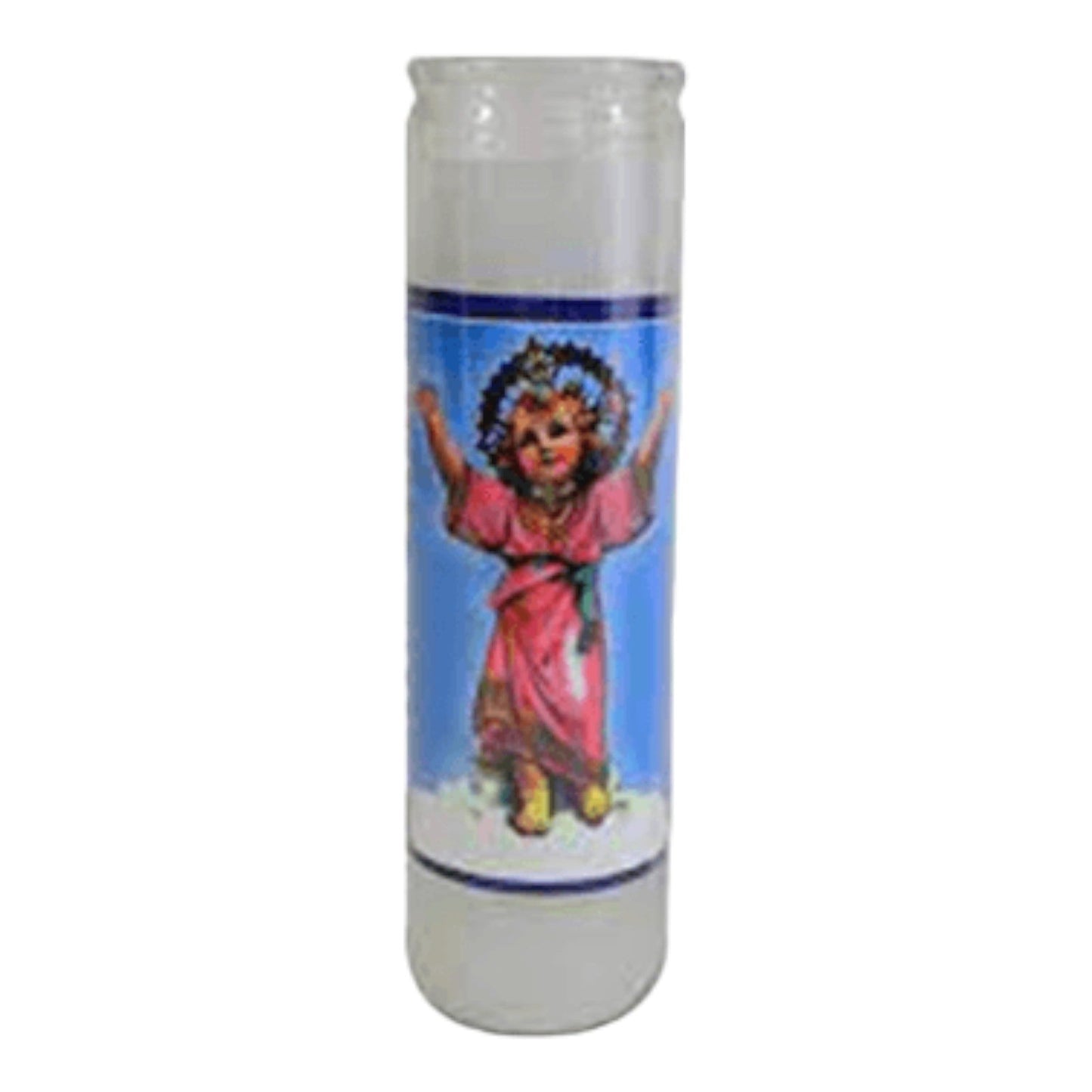 VELA EN VASO 7 DIAS BLANCA CRISTO REY