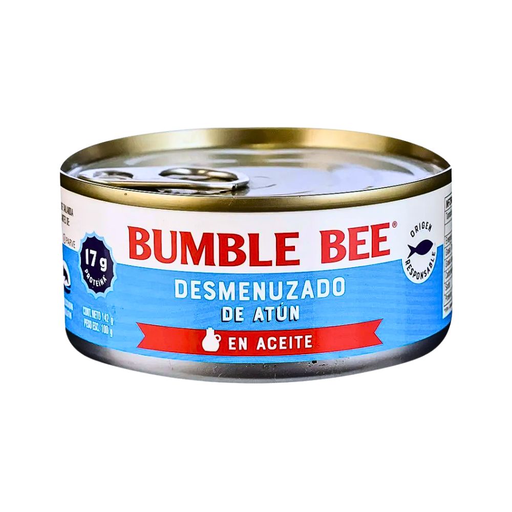 ATUN DESMENUZADO EN ACEITE 142 GR BUMBLE BEE