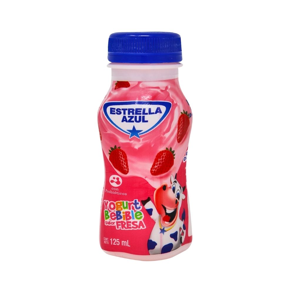 YOGURT BEBIBLE KIDS FRESA 125 ML ESTRELLA AZUL