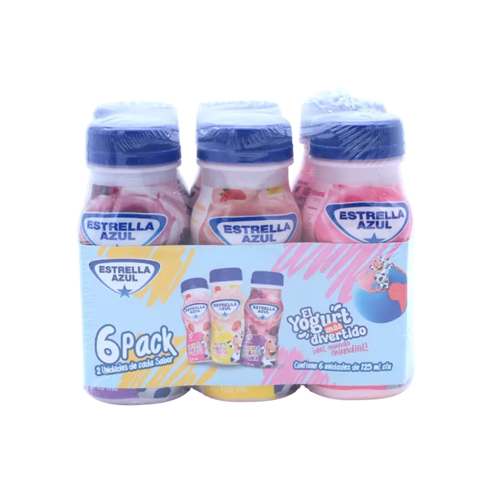 6PK YOGURT BEBIBLE KIDS 125ml - ESTRELLA AZUL
