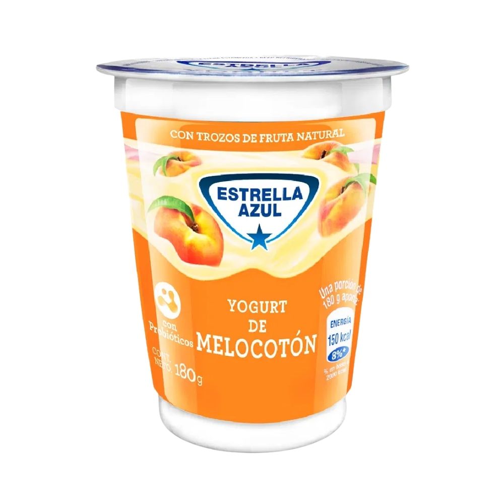 YOGURT DE MELOCOTON 180 GR ESTRELLA AZUL
