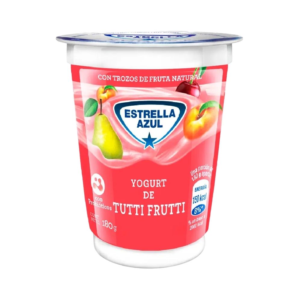 YOGURT DE TUTTI FRUTTI 180 GR ESTRELLA AZUL