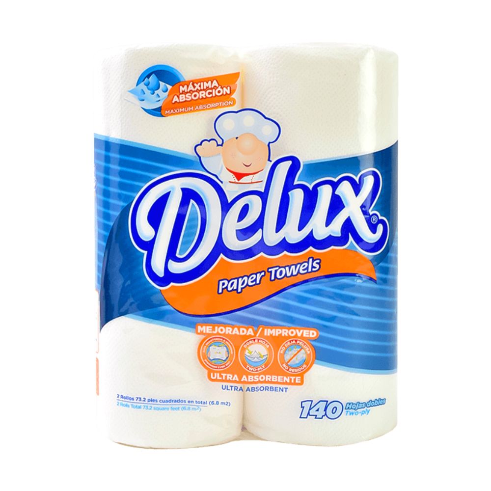 PAPEL TOALLA BLANCO 140 HJ 2R DELUX