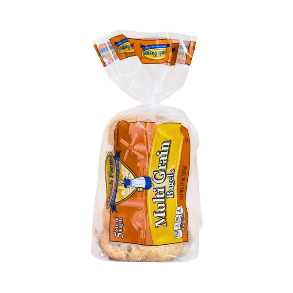 BAGELS MULTI GRAIN 5 UN 397 GR DUTCH FARMS