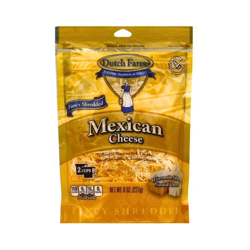 QUESO MEXICAN RALLADO 227GR DUTCH FARMS