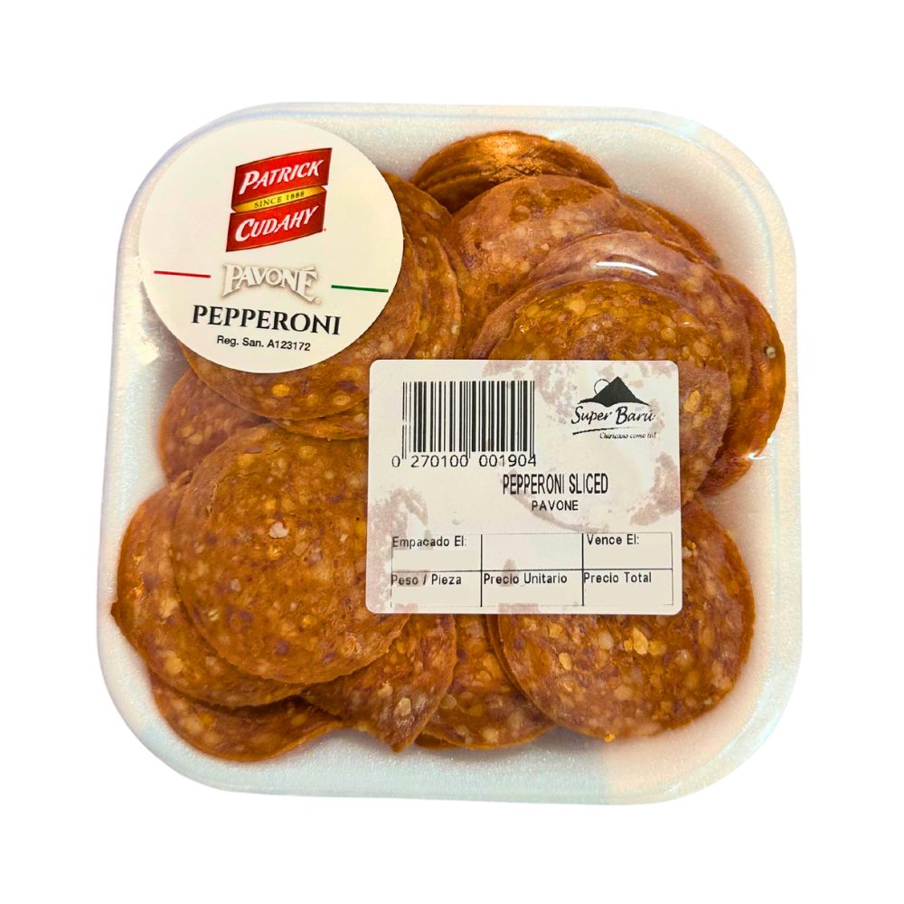 PEPPERONI PAVONE SLICED X 0.226 KG PAVONE