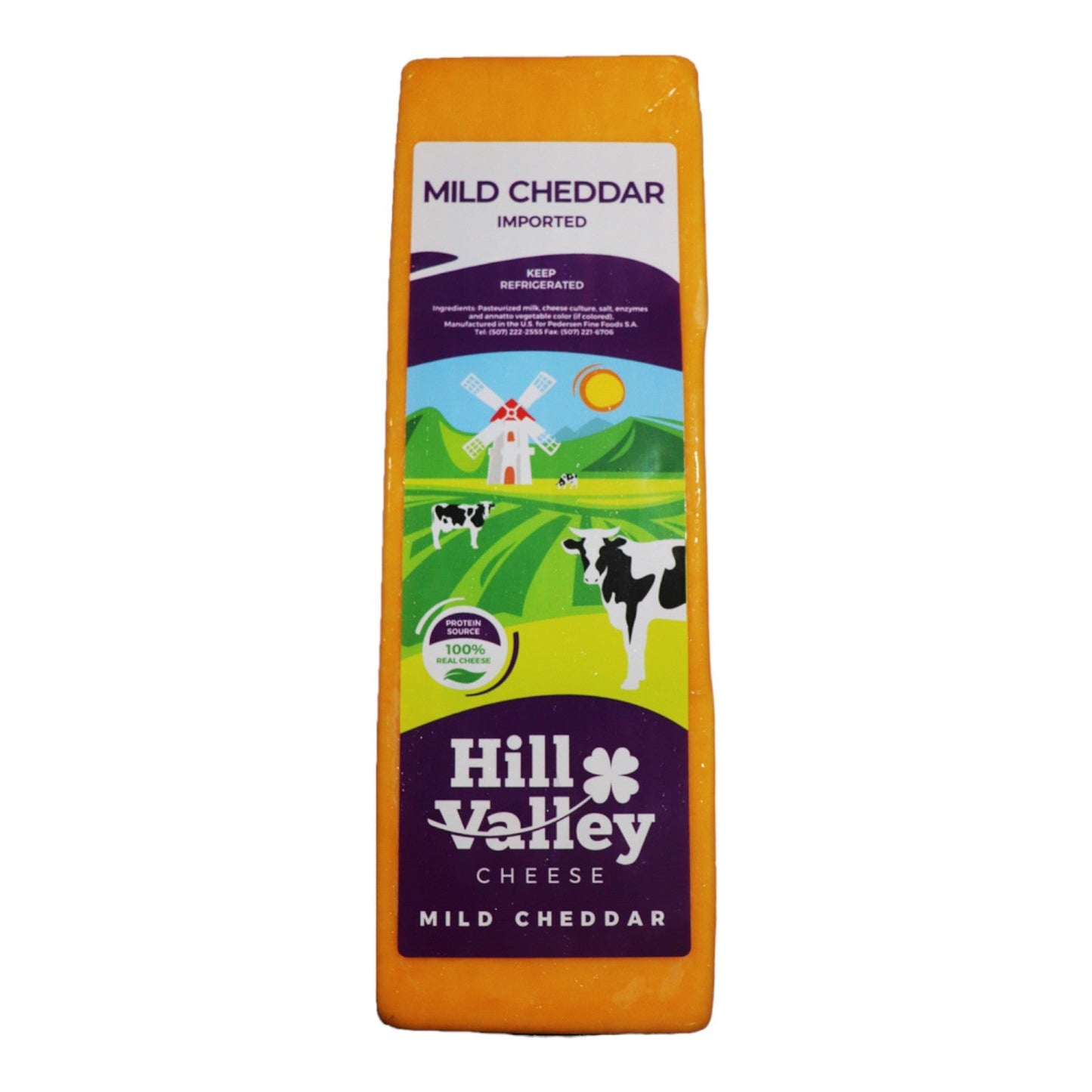 QUESO MILD CHEDDAR HILL VALLEY POR 0.25 KG