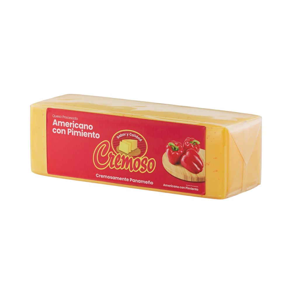 QUESO AMERICANO CON PIMIENTO X 0.266 KG CREMOSO
