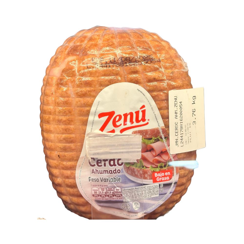 JAMON DE CERDO AHUMADO X KG ZENU