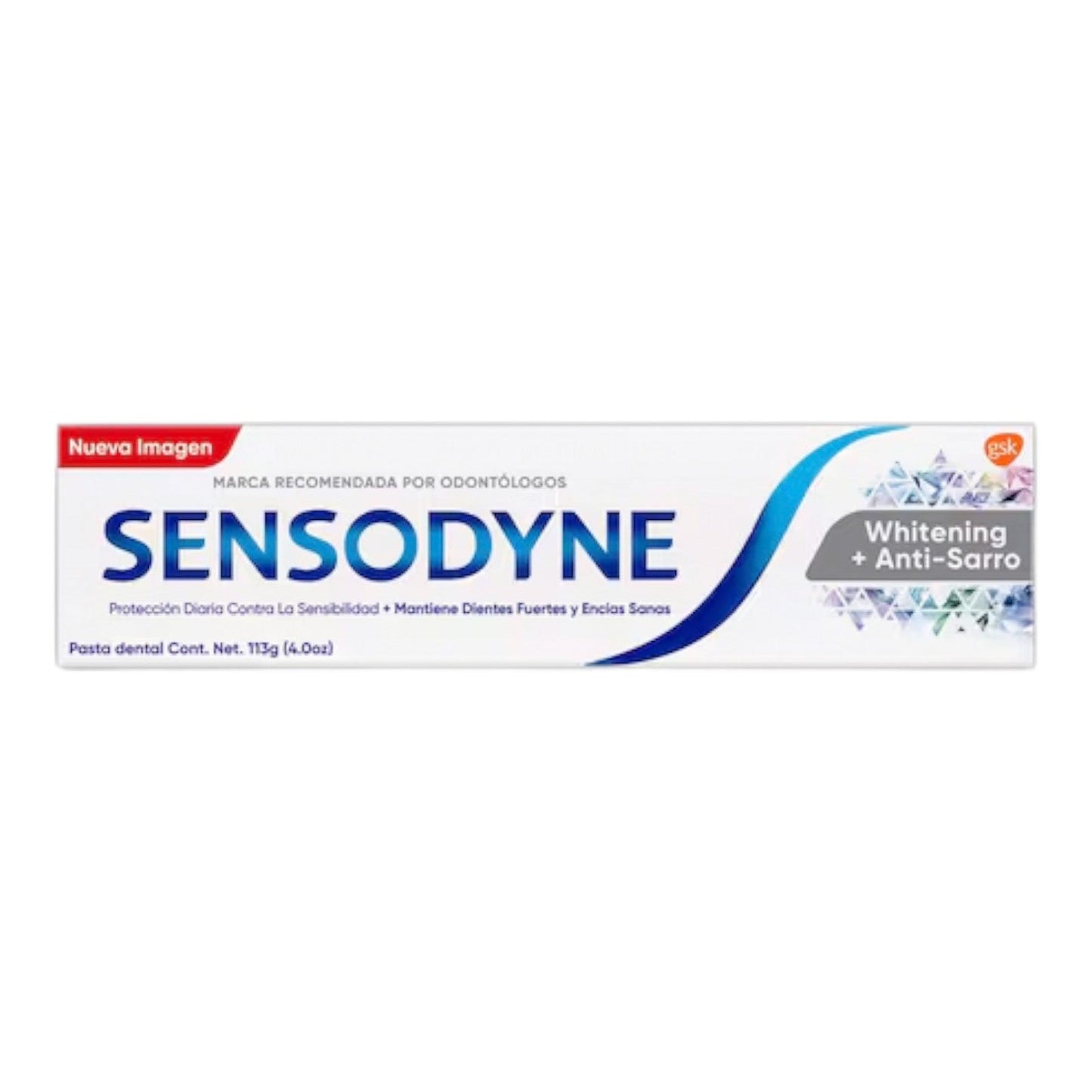 CREMA DENTAL PARA LA SENSIBILIDAD BUCAL BLANQUEADOR Y ANTI SARRO 113 GR SENSODYNE