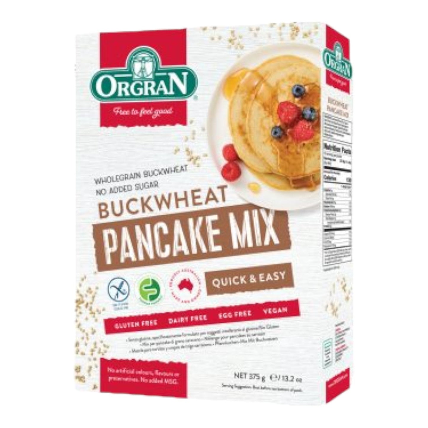 MEZCLA PARA PANCAKE 375 GR ORGRAN