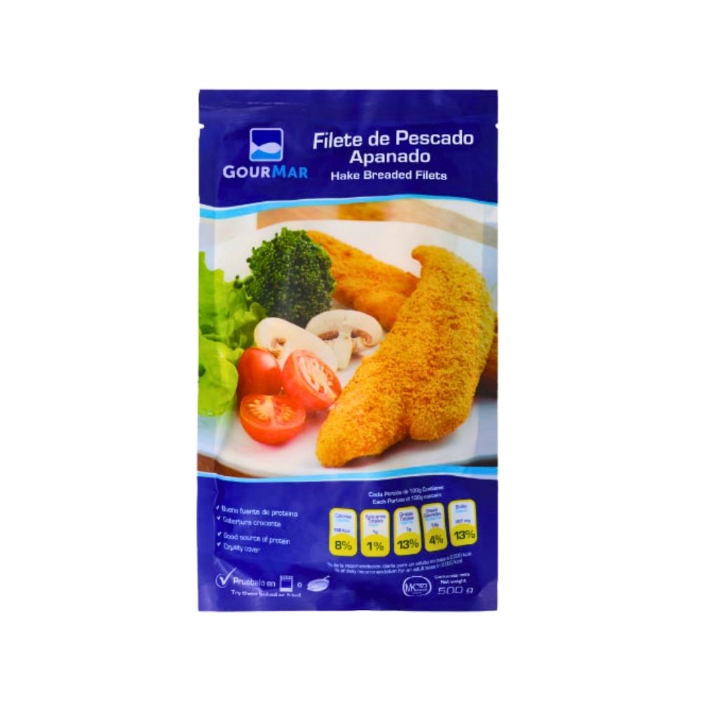 FILETE DE PESCADO APANADO 500 GR GOURMAR