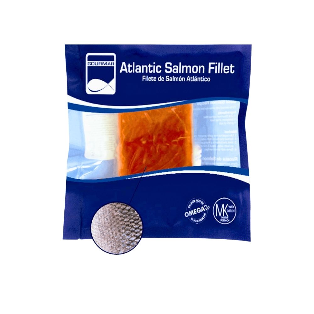 FILETE DE SALMON FRESCO CON PIEL 8 OZ GOURMAR