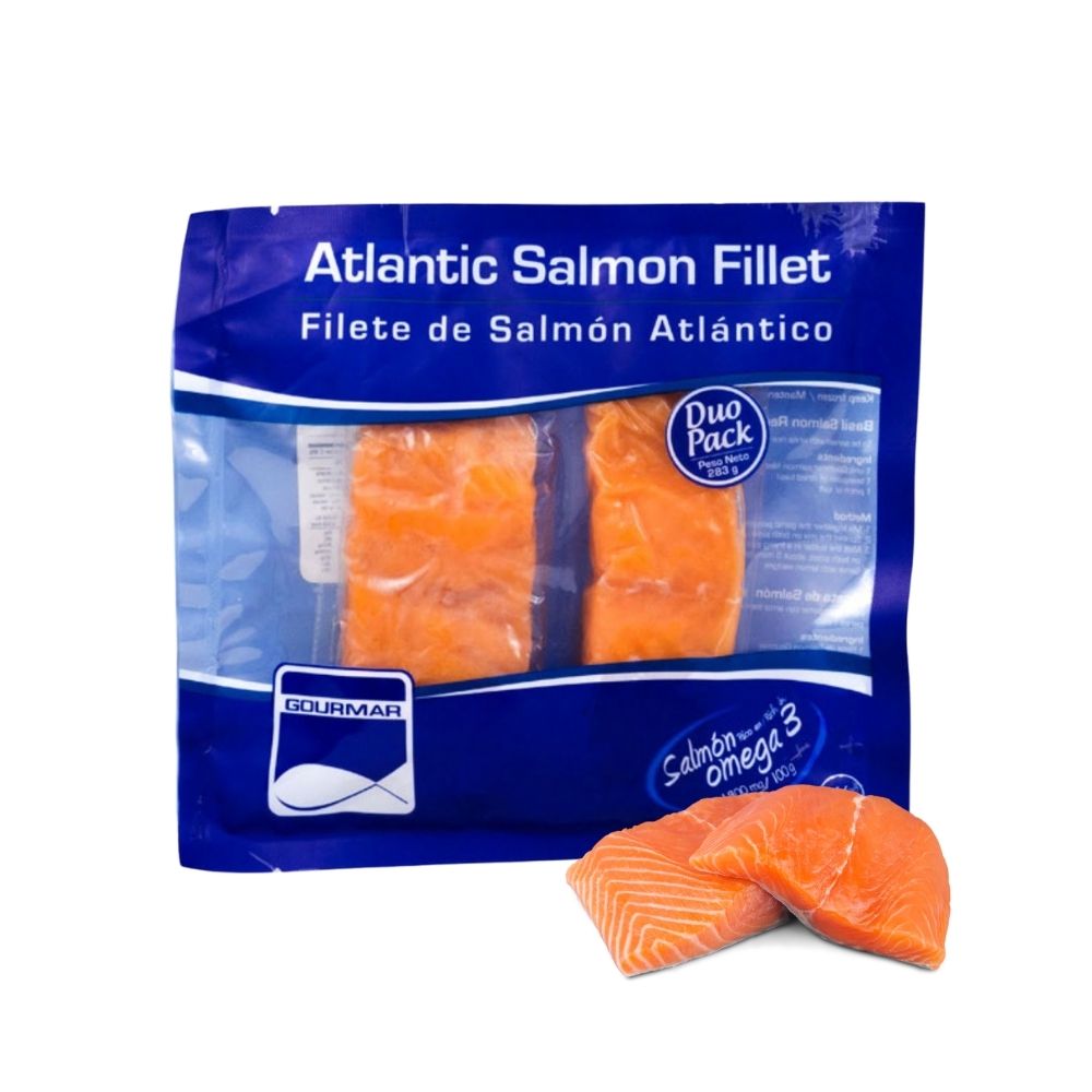 Filete de salmón Gourmar 283g, listo para entrega express. Pide online y recibe en casa .