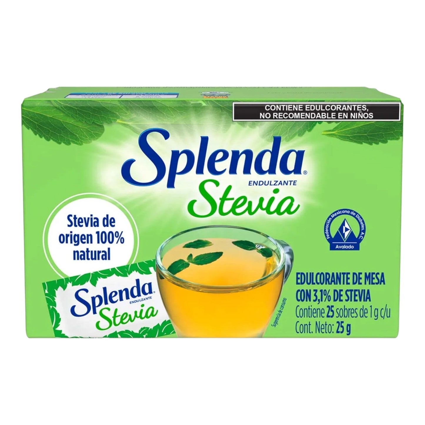 ENDULZANTE CON STEVIA 25 UN SPLENDA