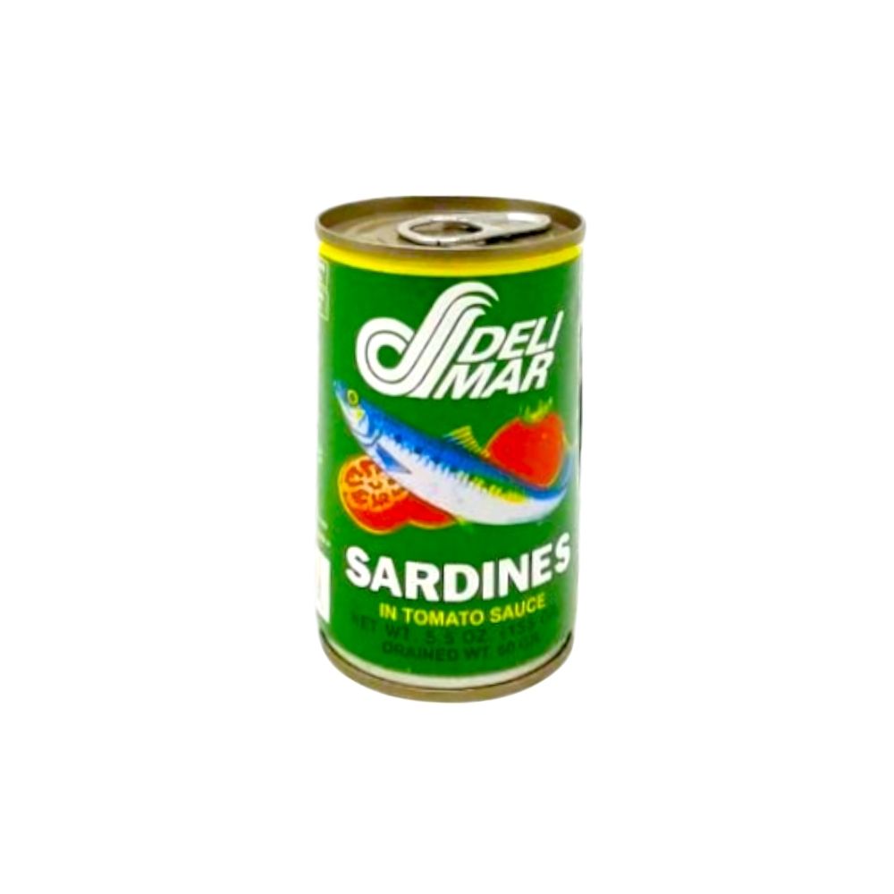 SARDINAS EN SALSA DE TOMATE 5.5 OZ DELIMAR