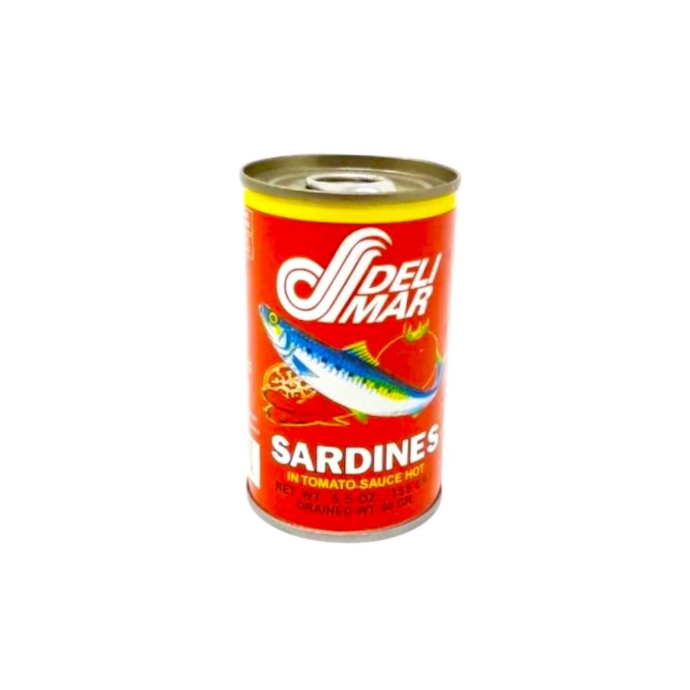 SARDINA EN SALSA DE TOMATE PICANTE 5.5 OZ DELIMAR
