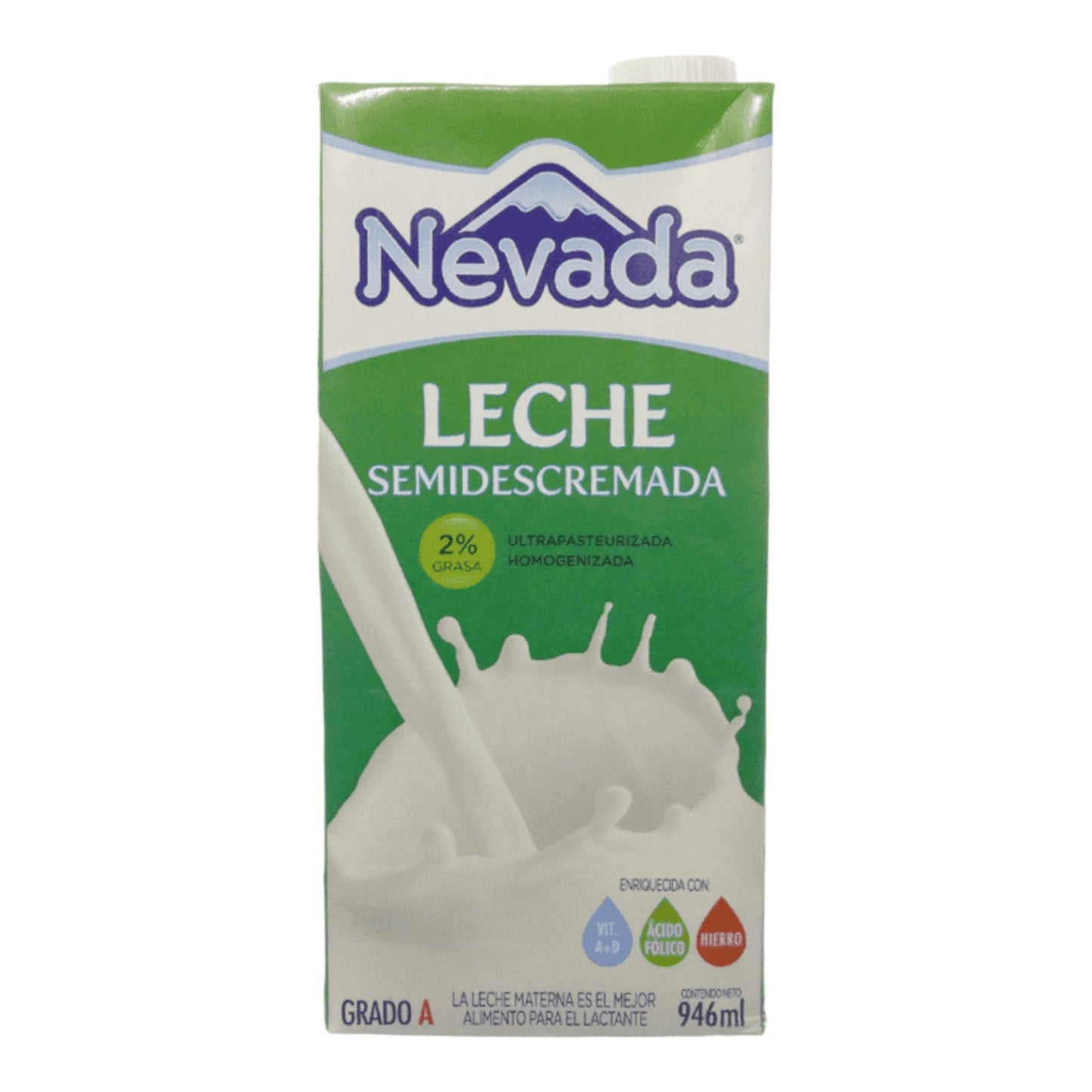 LECHE SEMIDESCREMADA 1LT NEVADA