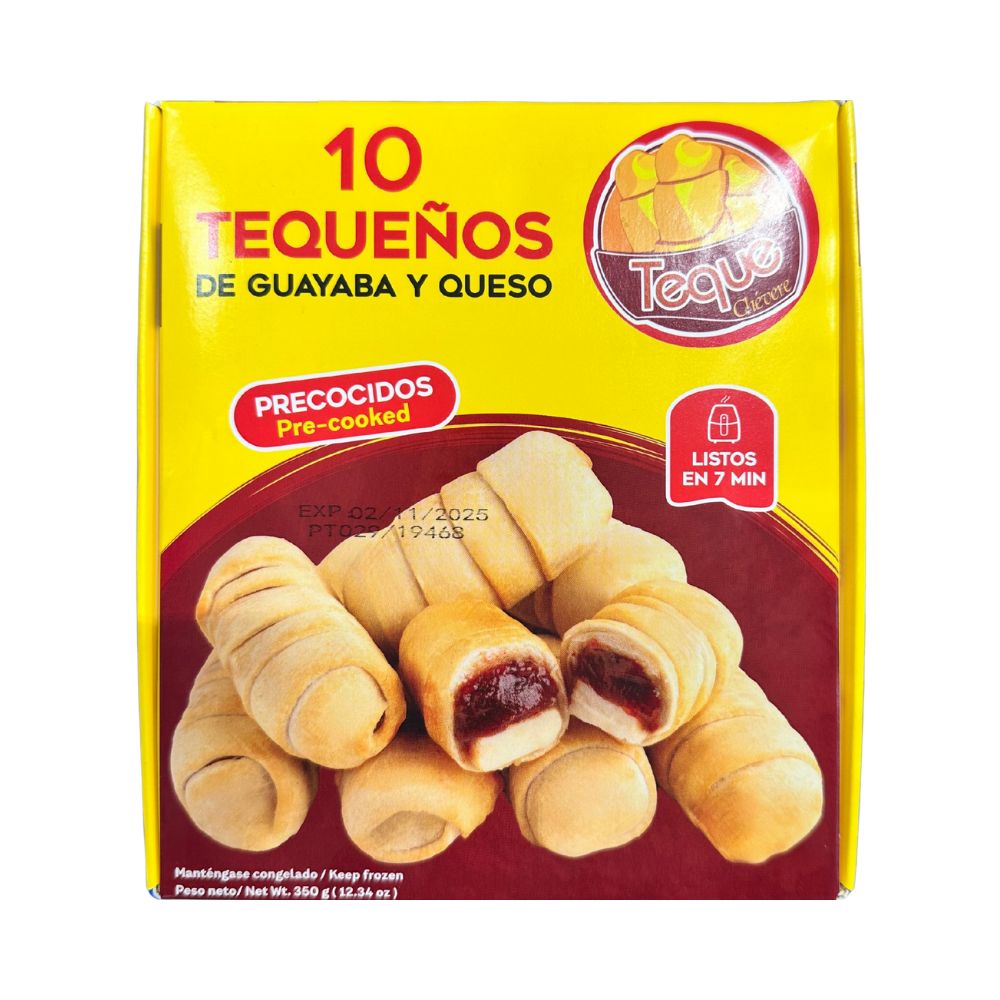 TEQUENOS PRECOCIDOS GUAYABA Y QUESO 350 GR TEQUE CHEVERE