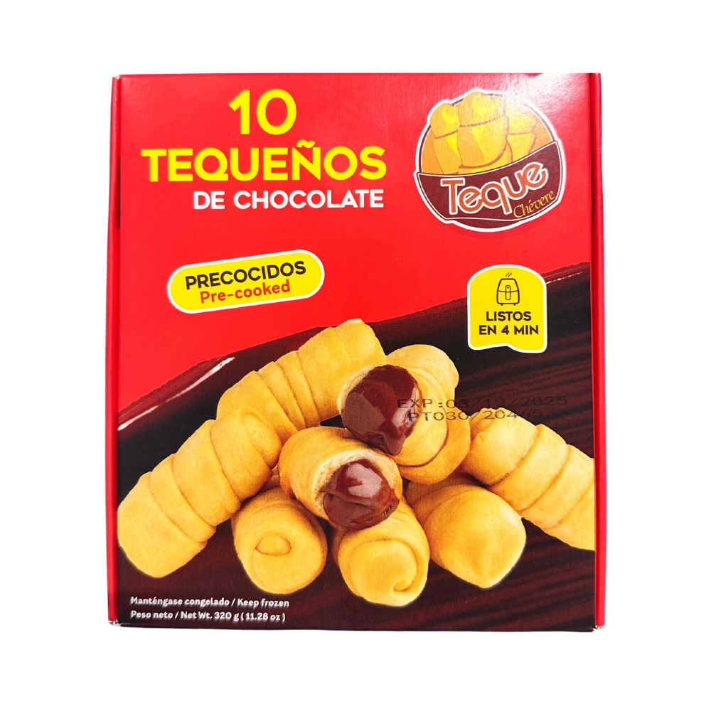 TEQUENOS PRECOCIDOS DE CHOCOLATE 320 GR TEQUE CHEVERE