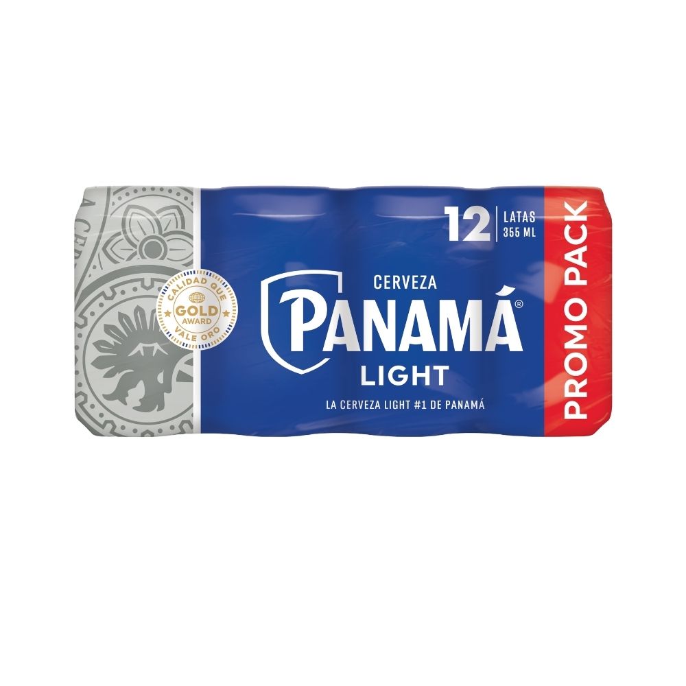 CERVEZA PANAMA LIGHT LATA 12 PACK 355 ML