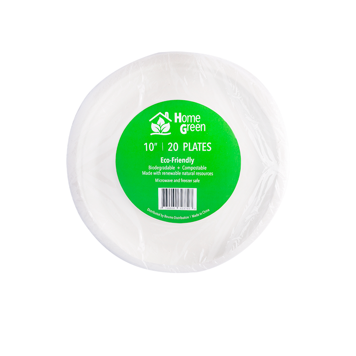 PLATOS 10" ECO-FRIENDLY 20 UN HOME GREEN