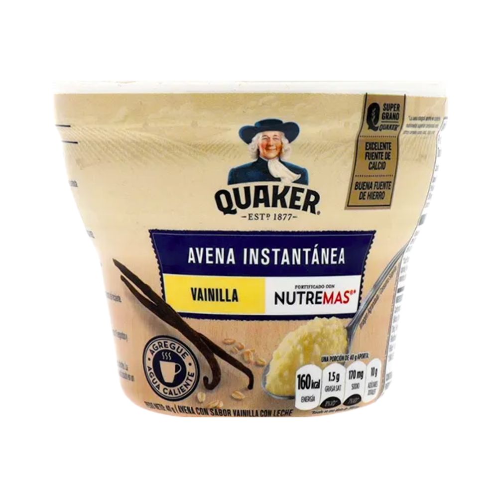 AVENA INSTA.VAINILLA CUP 45GR QUAKER