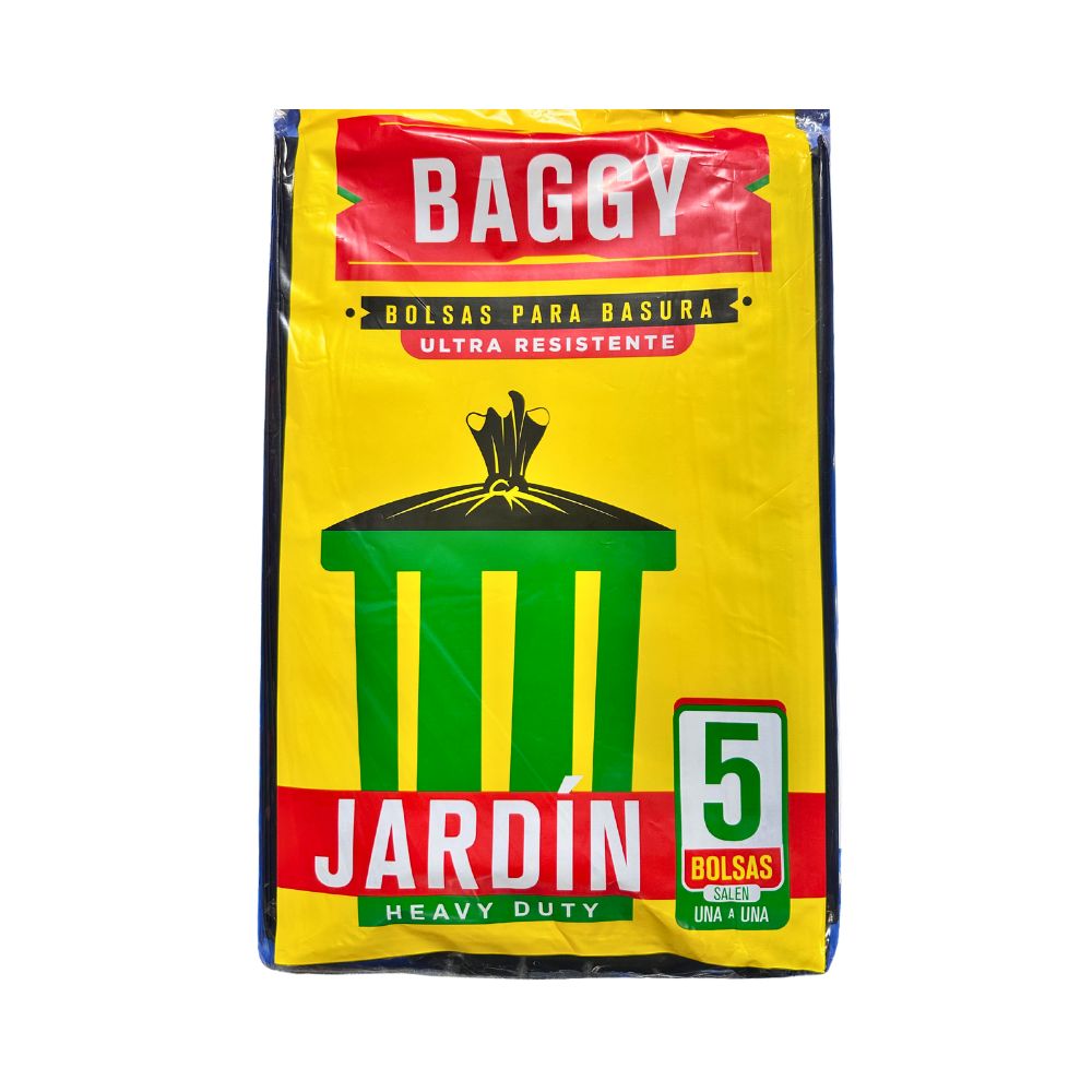 BOLSAS PARA BASURA JARDIN 85X120CM 5 UN BAGGY
