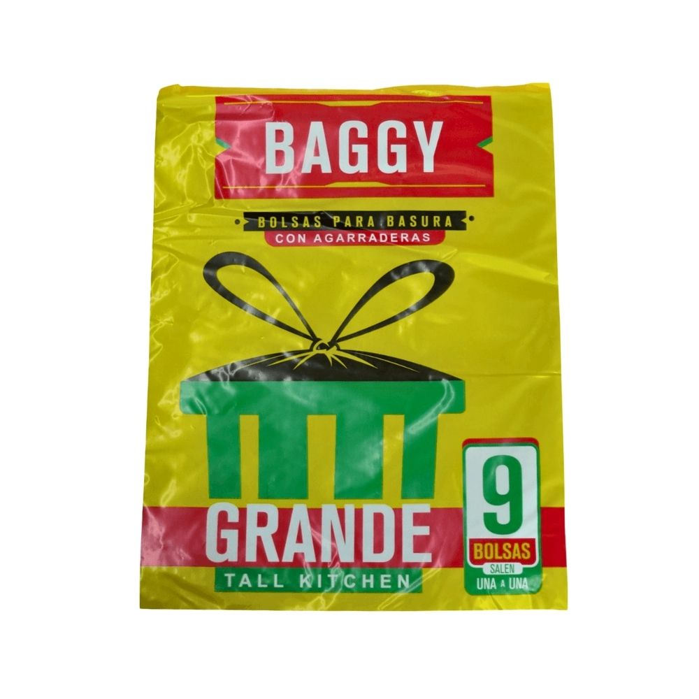 BOLSAS PARA BASURA GRANDE 61X71CM 9 UN BAGGY