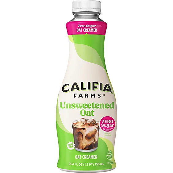 UNSWEETENED VANILLA OAT CREAMER 25.4 OZ CALIFIA