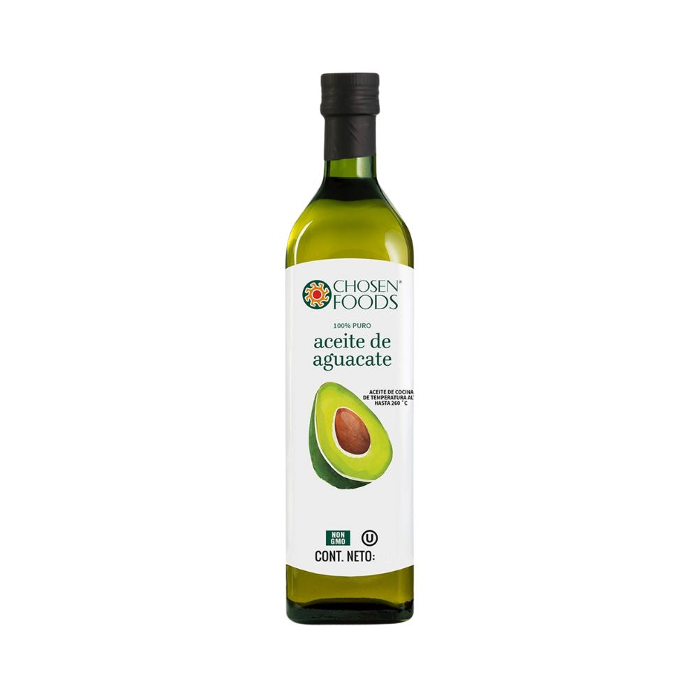 ACEITE DE AGUACATE 100% 750ML CHOSEN FOODS