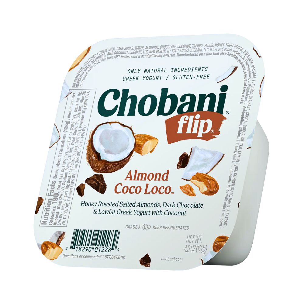 YOGURT GREEK FLIP ALMOND COCO LOCO 128 GR CHOBANI– Super Barú Online