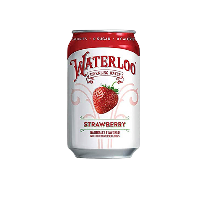 AGUA CON GAS FRESA LATA 355 ML WATERLOO