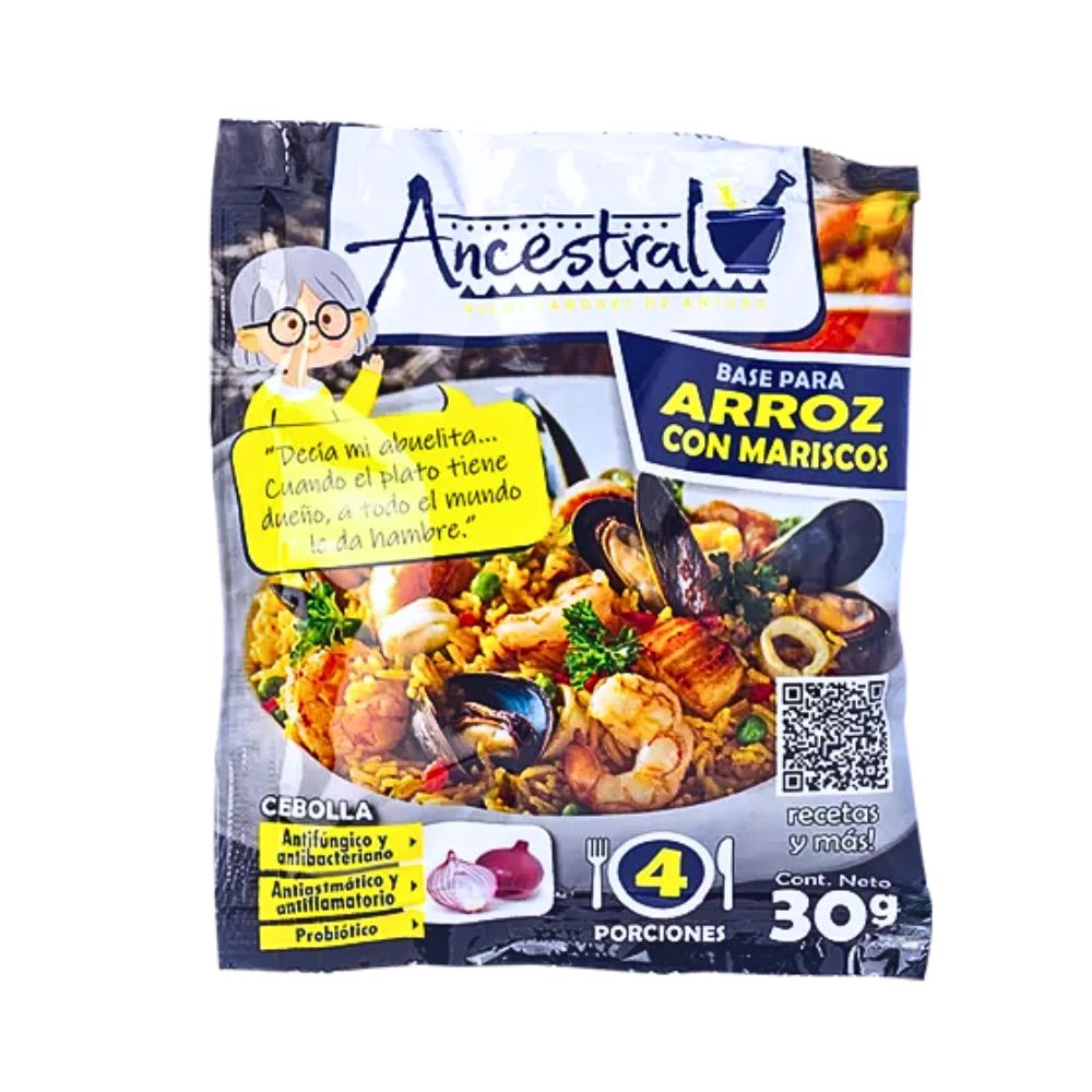 BASE PARA ARROZ CON MARISCOS 30 GR ANCESTRAL