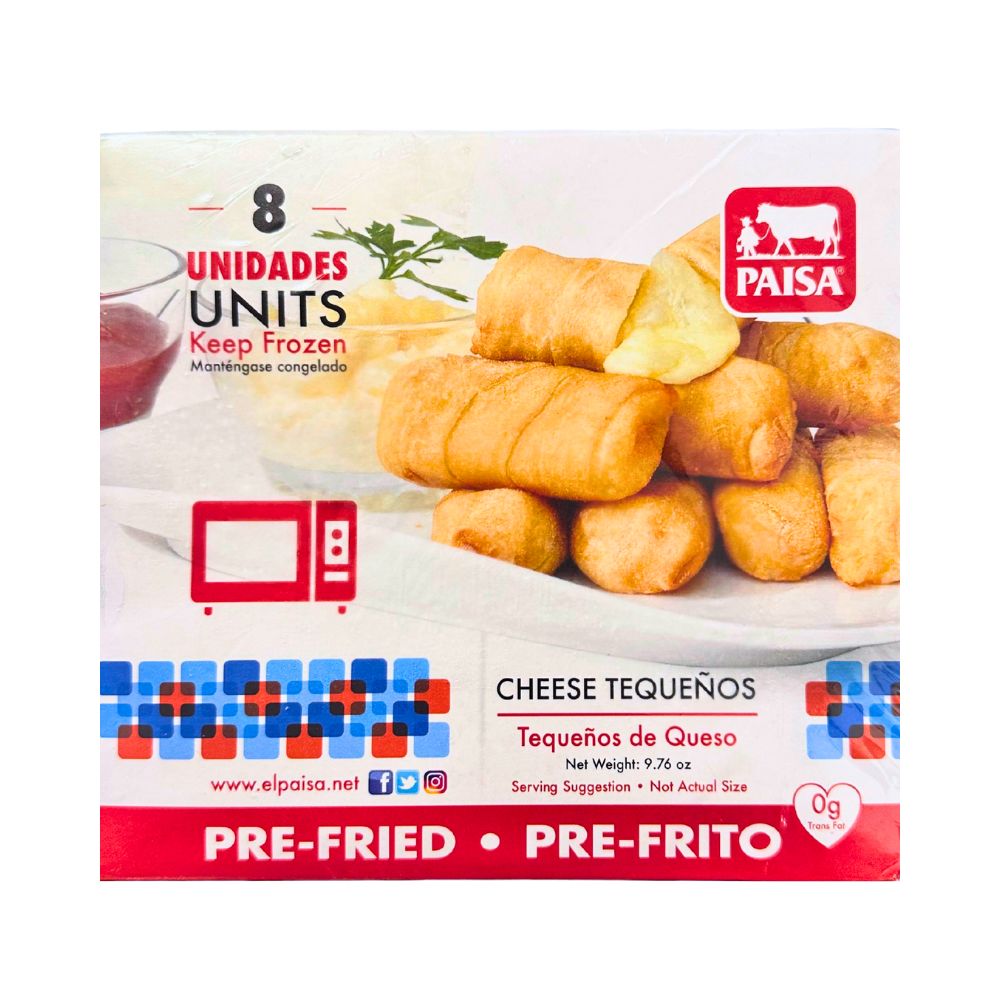 TEQUEÑOS PRE-FITRO DE QUESO 240 GR PAISA
