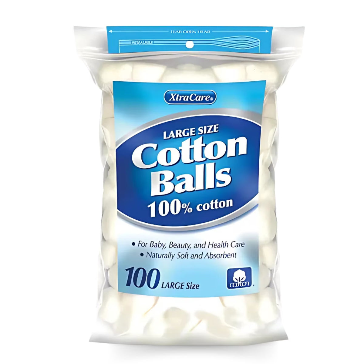 ALGODON BOLITAS 100 LARGE SIZE - XTRA CARE