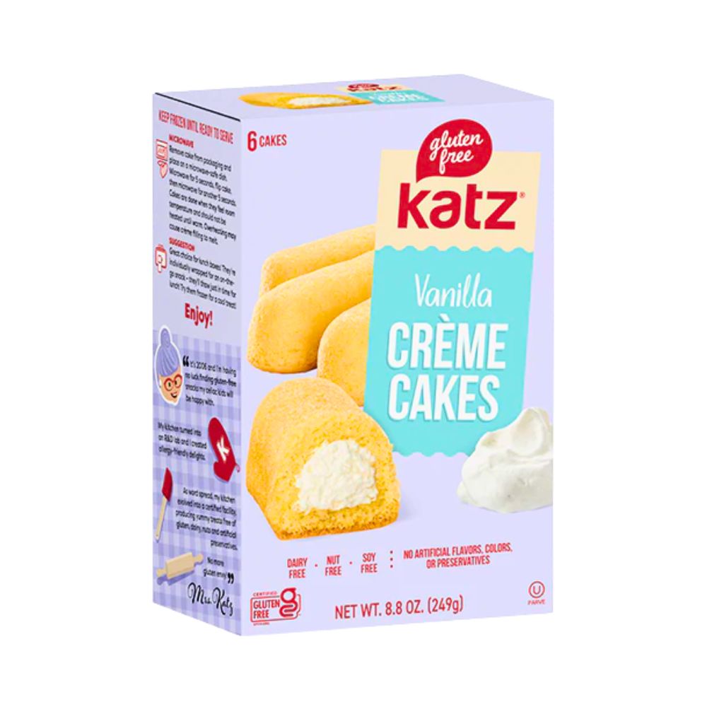 CREME CAKE VANILLA GLUTEN FREE 8.8 OZ KATZ
