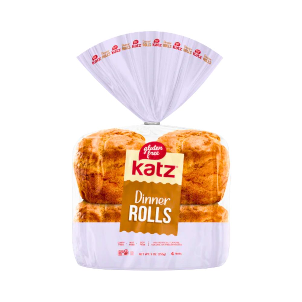 DINNER ROLLS GLUTEN FREE 9 OZ KATZ