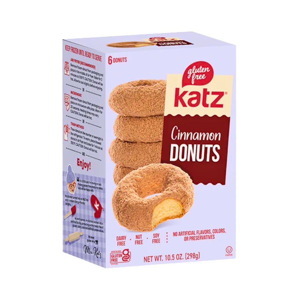 CINNAMON DONUTS GLUTEN FREE 10.5 OZ KATZ