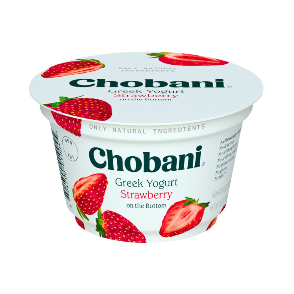 YOGURT BAJO EN GRASA GRIEGO SABOR FRESA 150 GR CHOBANI
