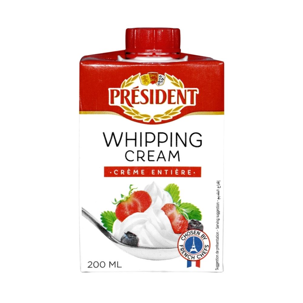 CREMA DE LECHE UHT 200 ML PRESIDENT