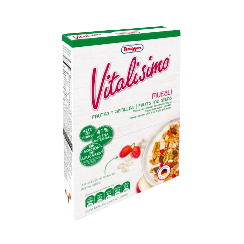 CEREAL MUESLI FRUTAS & SEMILLAS BRIIGGN 450GR