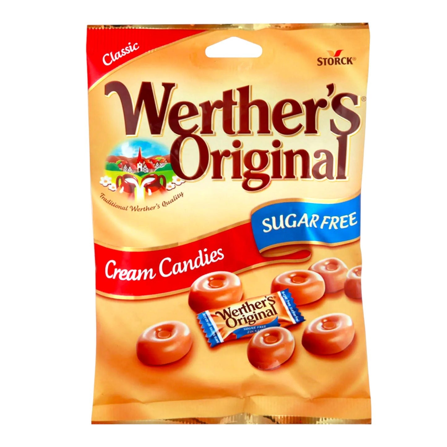 WERTHER'S ORIGINAL CREAM CANDIES SUGAR FREE 70 GR STORCK