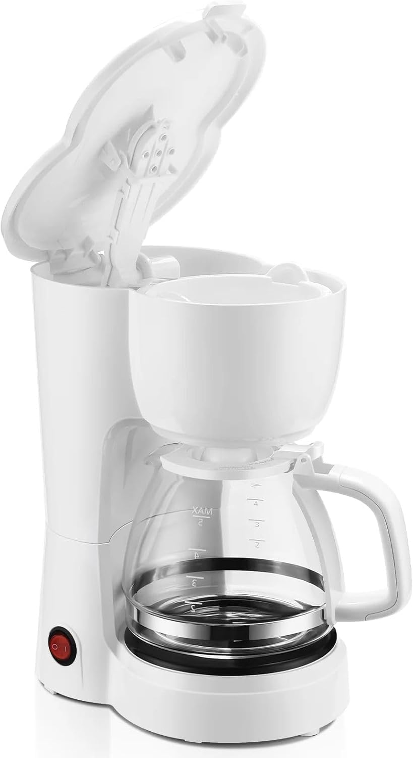 CAFETERA BLANCA 5 TAZAS MAINSTAYS