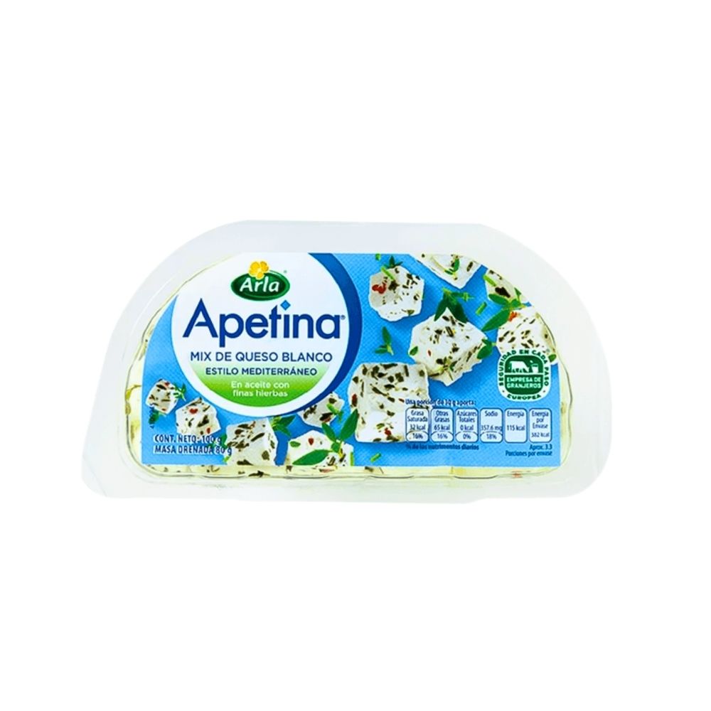 Queso feta Arla Foods con hierbas, listo para entrega express. Pide online y recibe en casa .