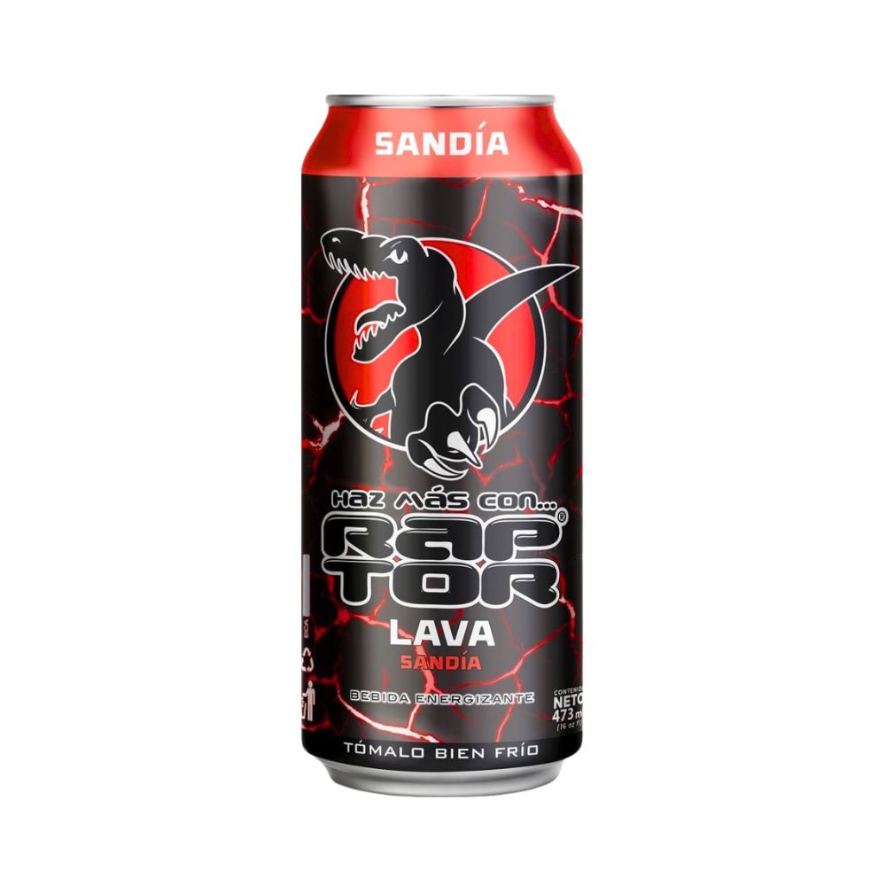 BEB.ENERGIZANTE LAVA SANDIA 473 ML RAPTOR