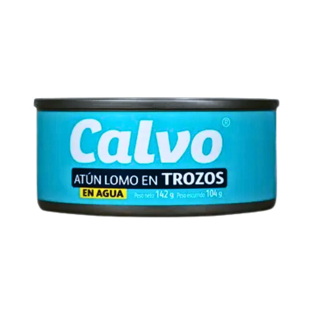 ATUN LOMO TROZO EN AGUA LIGHT 142 GR CALVO