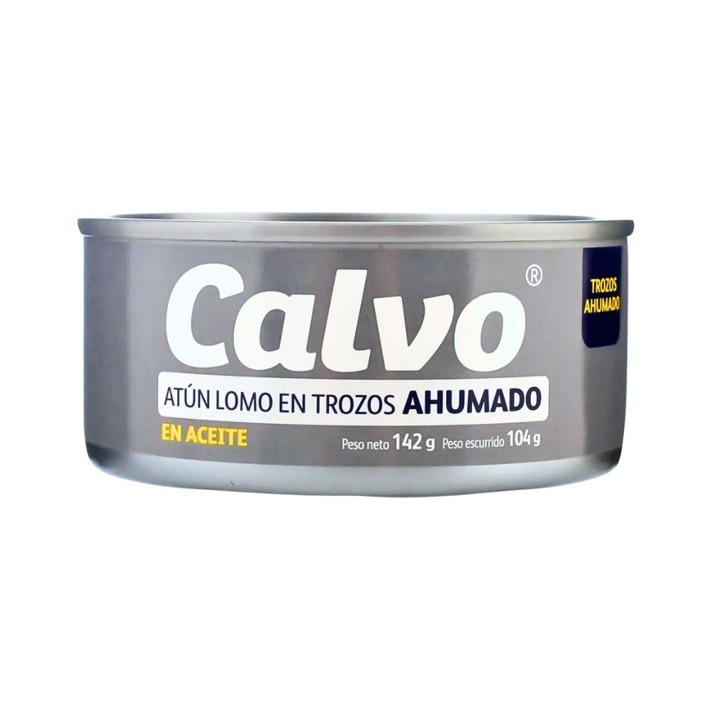 ATUN EN TROZOS AHUMADO 142 GR CALVO