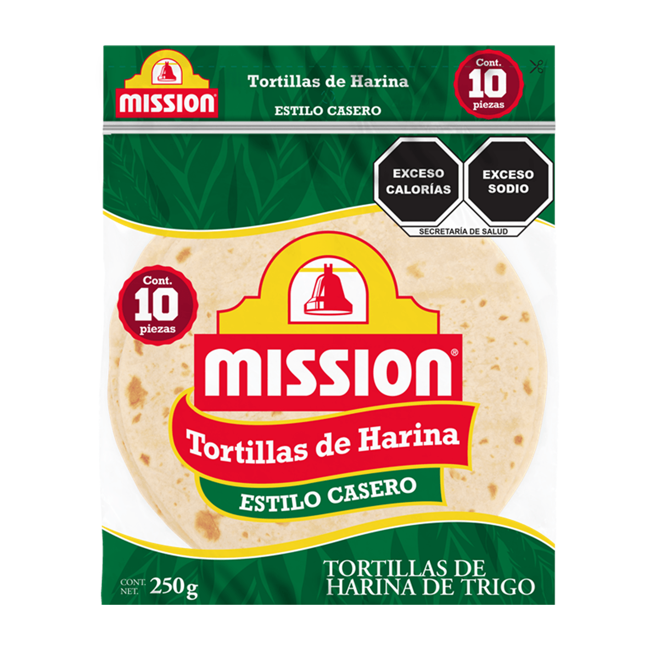 TORTILLA DE TRIGO PEQUEÑA 250 GR MISSION
